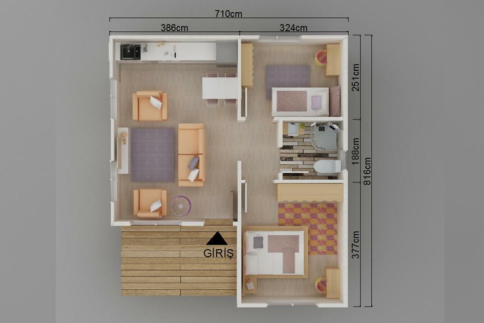 DENİZ VİLLA 50 M2 