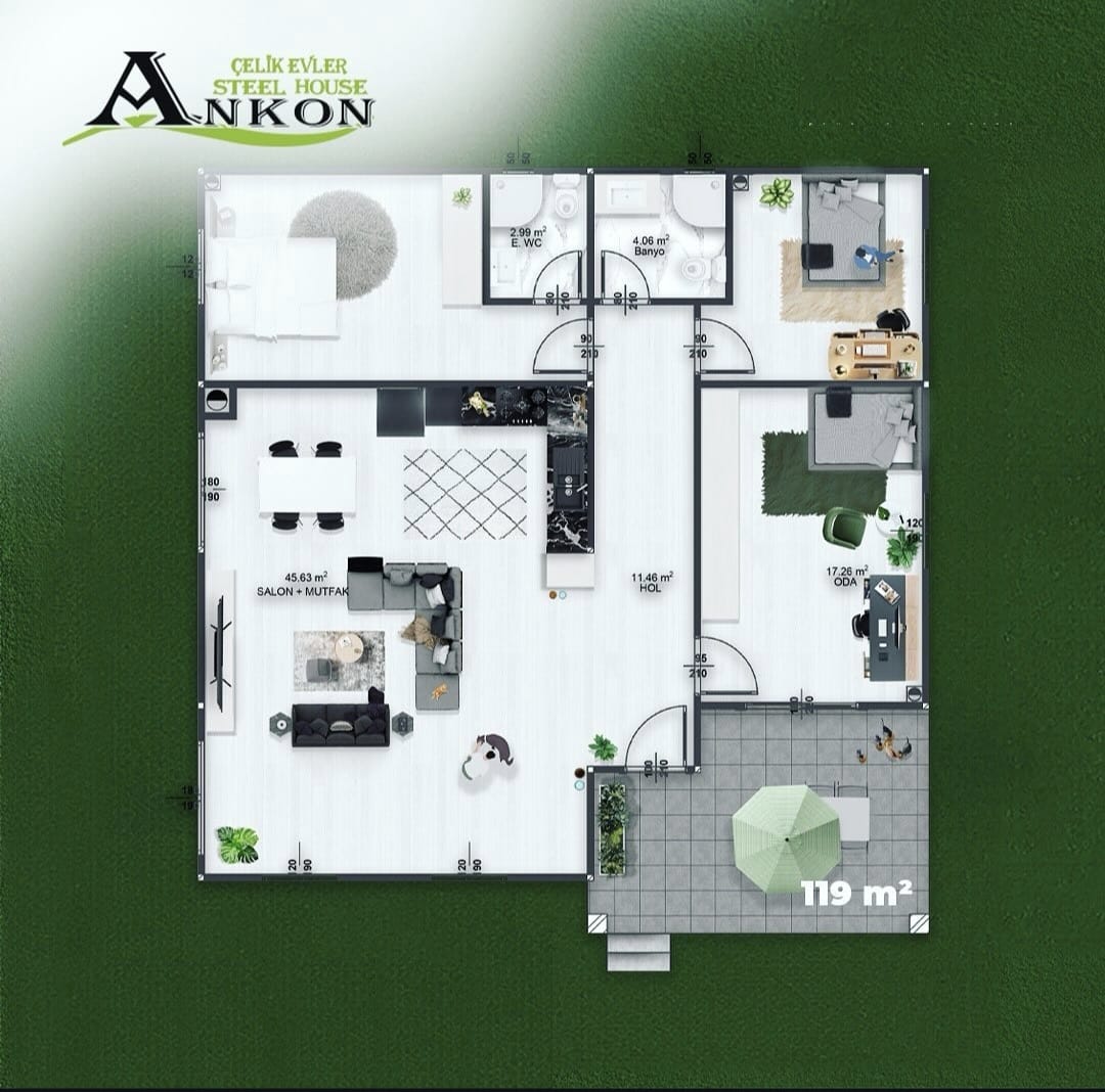 RELAX PREFABRİK VİLLA 130 M2 