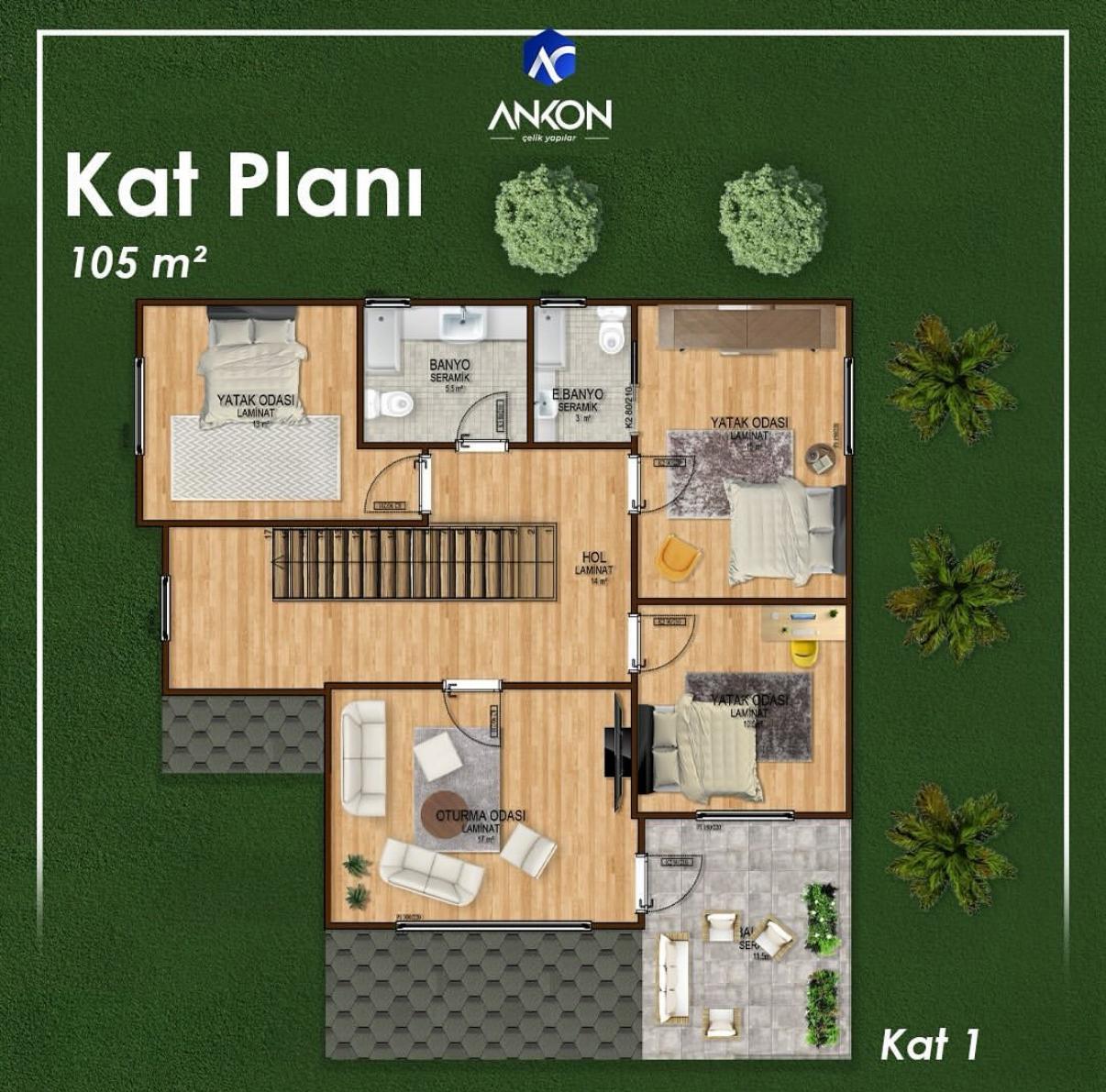 YAKAMOZ VİLLA 210 M2