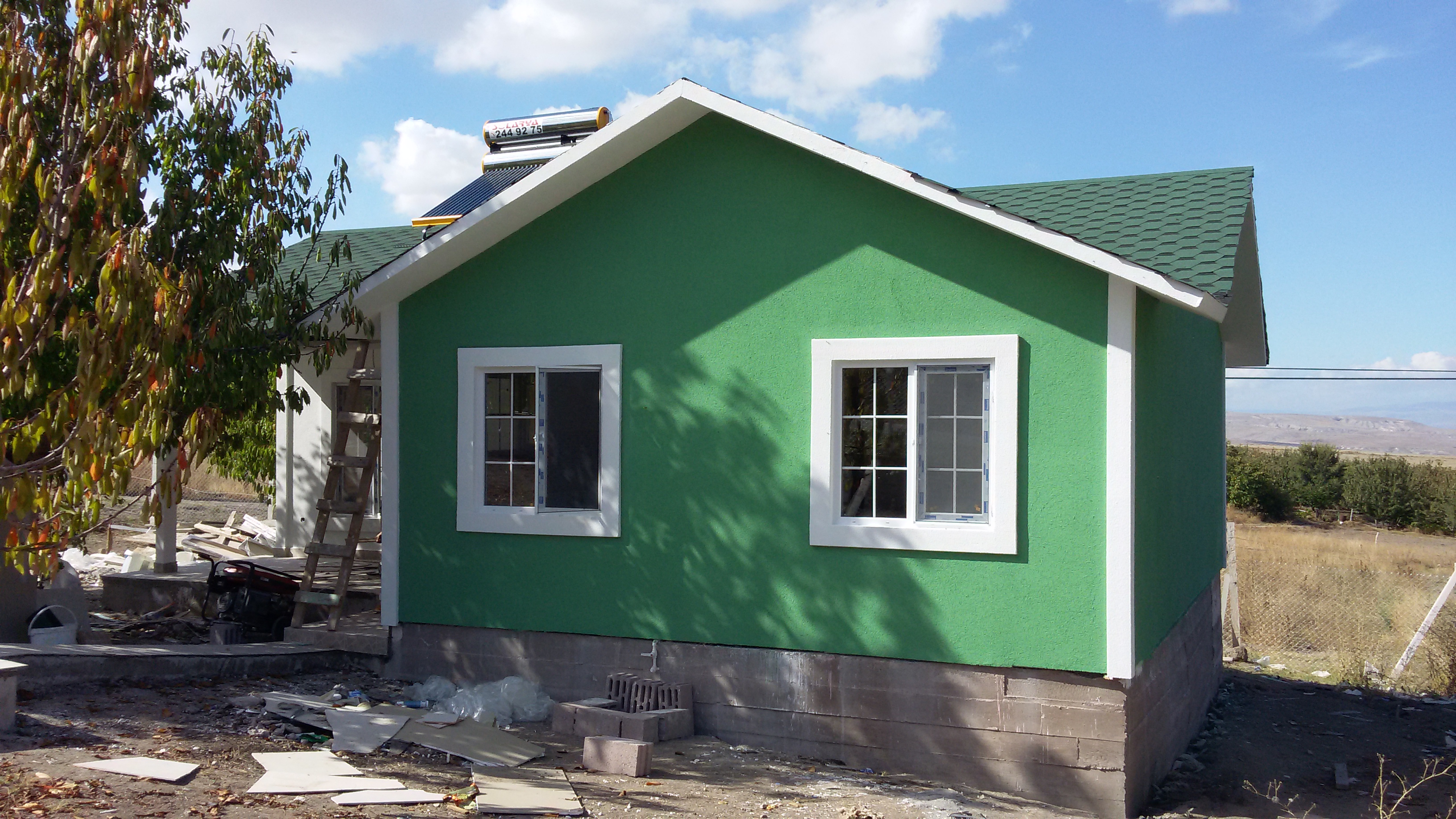 YEŞİL PREFABRİK VİLLA 60 M2 