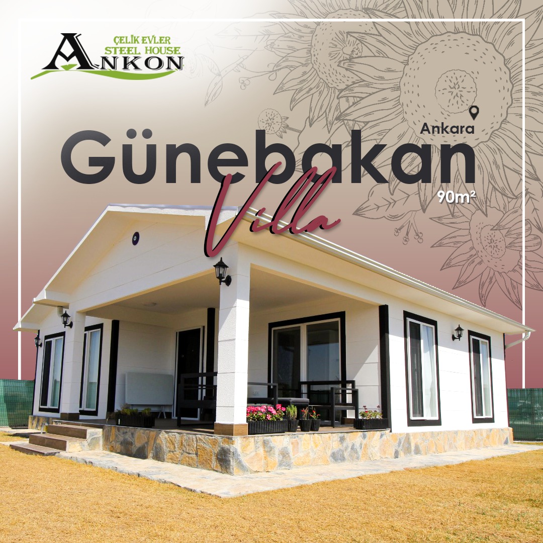 GÜNEBAKAN PREFABRİK VİLLA 90 M2