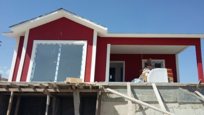 KIRMIZI PREFABRİK VİLLA 70 M2 